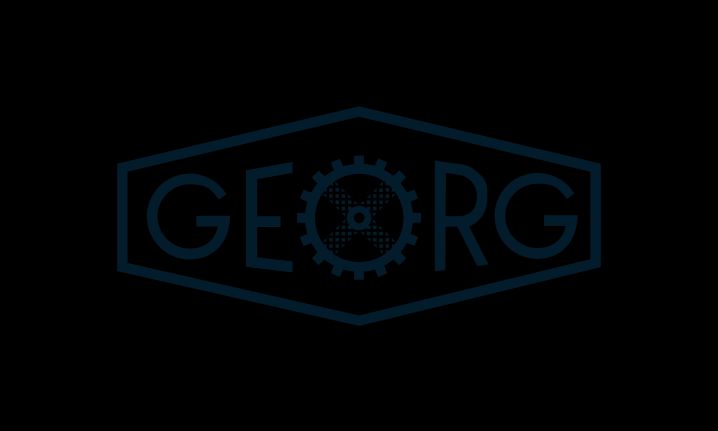 Logo der Firma Heinrich Georg in schwarz-weiß.