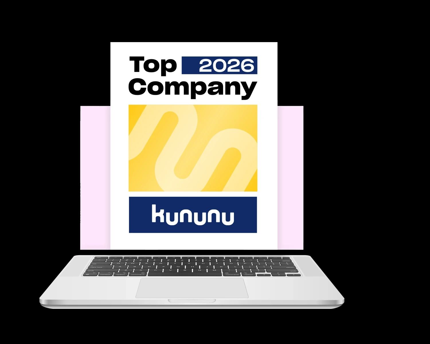 Top Company Auszeichnung auf Laptop-Bildschirm