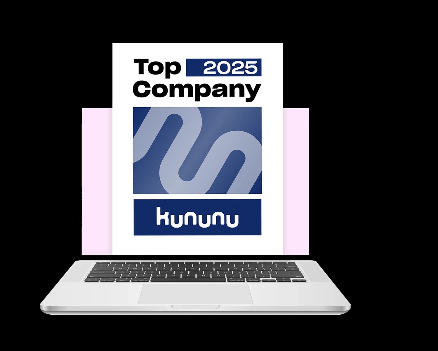 Top Company Auszeichnung auf Laptop-Bildschirm